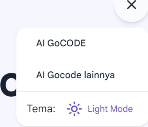 GoSearch Engine AI - Tema yang Dipersonalisasi